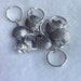 Silver Scallop Stitch Markers - Set of 6