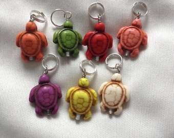 Turtle Stitch Markers - Set of 7
