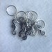 Silver Seahorse Stitch Markers - Set of 6