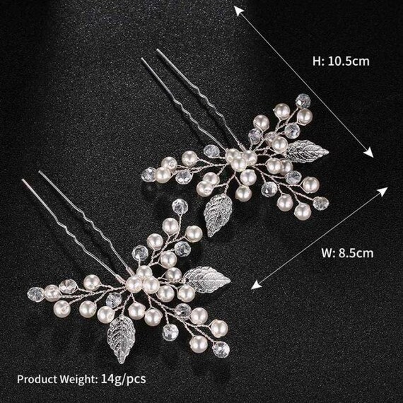 Bridal Hairpins Bridal Hair Pins Comb Wreath Pin Rhinestones Etsy