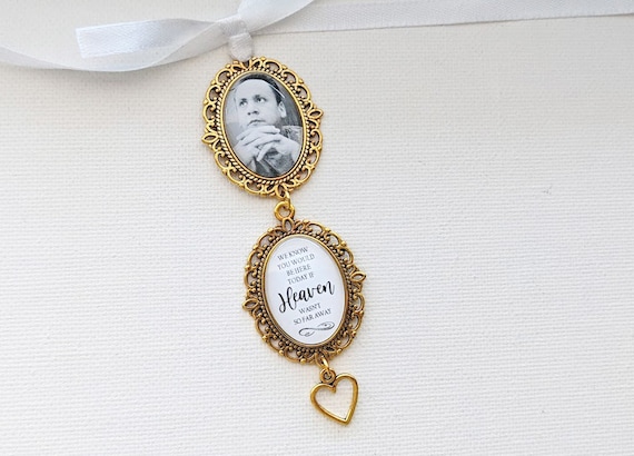 Photo Bouquet Charms in Gold Single, Double, Triple Wedding