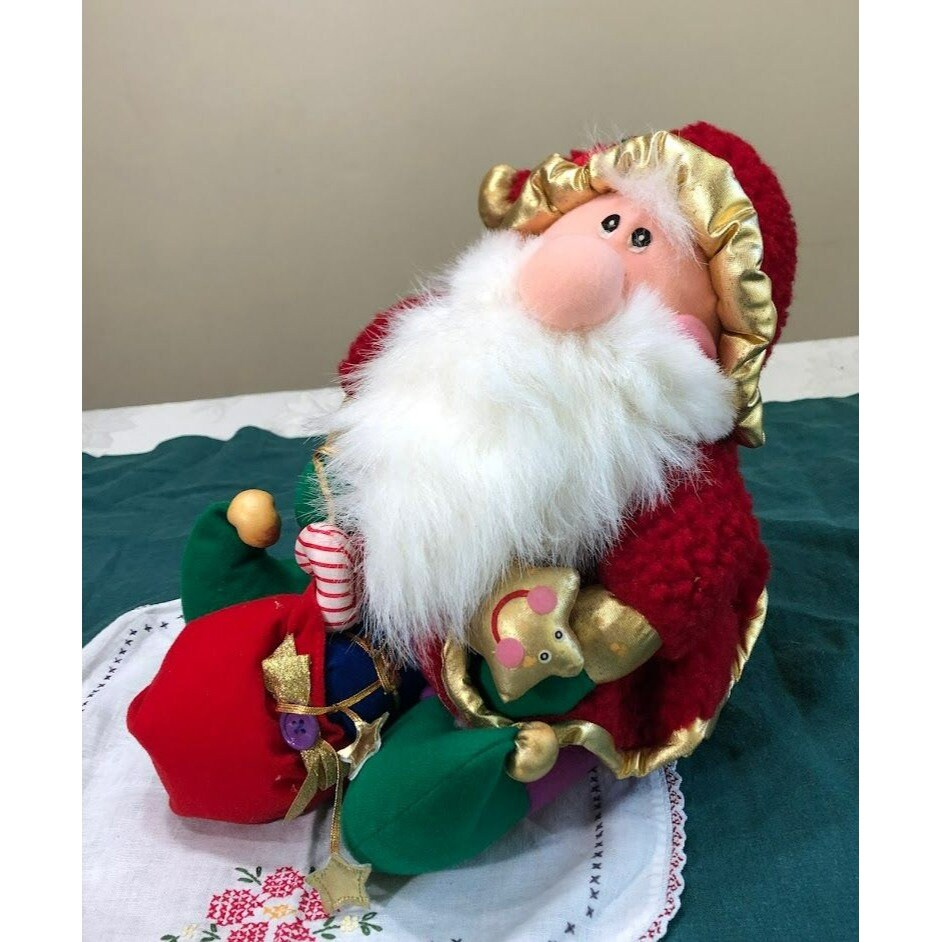 plush sitting santa