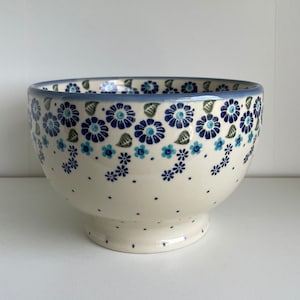 Handmade in Poland Floral Ceramic Bowl