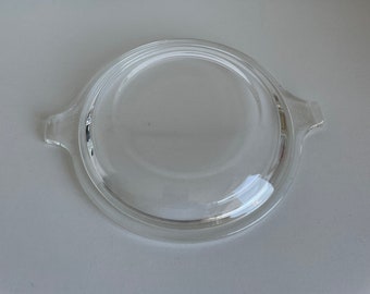 Vintage Pyrex Glass Lid #681-C - 20 Oz Casserole Lid - Cinderella Tabbed Handles - Refrigerator Lid - Mixing Bowl Lid - Lid Only