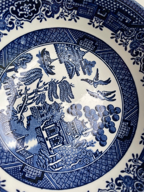 Churchill Peters Of Kensington Dinner Sets Vintage Blue Willow 6