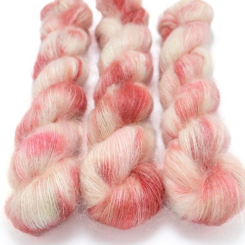 Mohair Silk Yarn Hand Dyed Pastel Rainbow Tonal Kid Silk Etsy