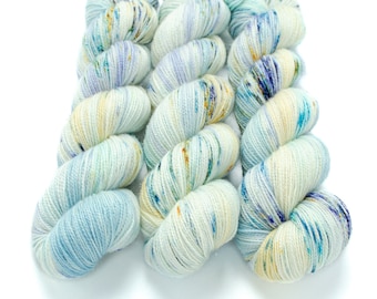 Sparkle Sock Yarn, Hand Dyed Speckled Yarn, Superwash Merino Nylon, Fingering Weight, Pixie Sock 100 g / 438 yds - Fairy Bottom Burps