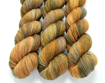 Sock Yarn, Speckled Hand Dyed, Superwash Merino Nylon Fingering Weight 100 g, Staple Sock - Cavernous Echoes *In Stock
