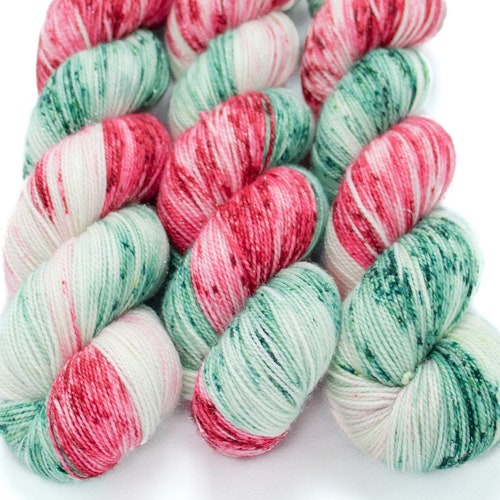 Sock Yarn Christmas Hand Dyed Speckled Superwash Merino Etsy