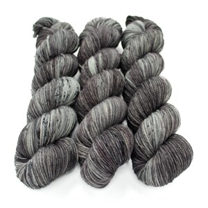 Worsted Weight Yarn, Hand Dyed, Speckled, Superwash Merino, Hand Dyed Yarn 100 g/218 yds, Worsted Yarn- Rolling Stone