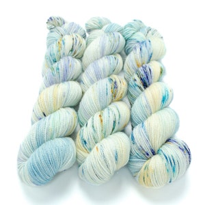 Sparkle Sock Yarn, Hand Dyed Speckled Yarn, Superwash Merino Nylon, Fingering Weight, Pixie Sock 100 g / 438 yds - Fairy Bottom Burps