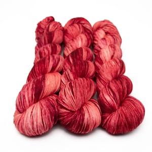 Variegated Sock Yarn, Hand Dyed, Superwash Merino Nylon Fingering Weight 100 g, Staple Sock  - Nibelheim