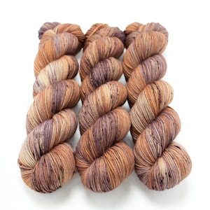 Sport Weight Yarn, Hand Dyed, Speckled, Superwash Merino, 100 g 325 yds, Super Squishy Sport Superwash - Crunchy Leaves