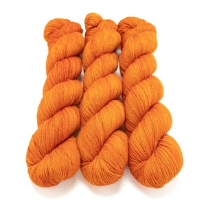 Semi Solid Sock Yarn, Hand Dyed, Superwash Merino Nylon Fingering Weight 100 g, Staple Sock  - Autumn Falls