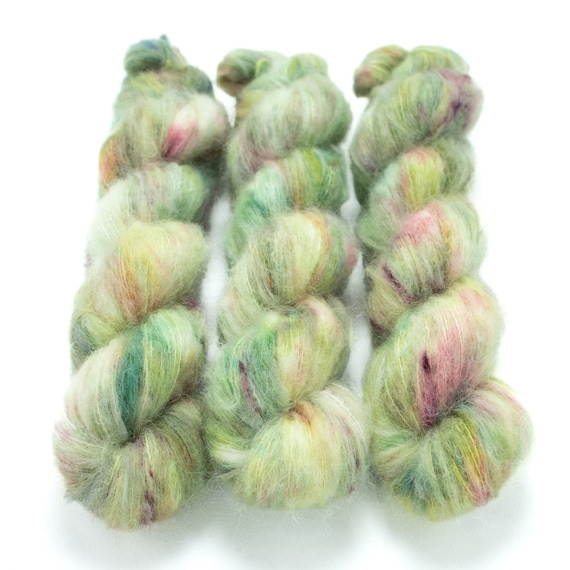 Suri Alpaca Silk Yarn Hand Dyed Speckled Alpaca Silk Lace Etsy