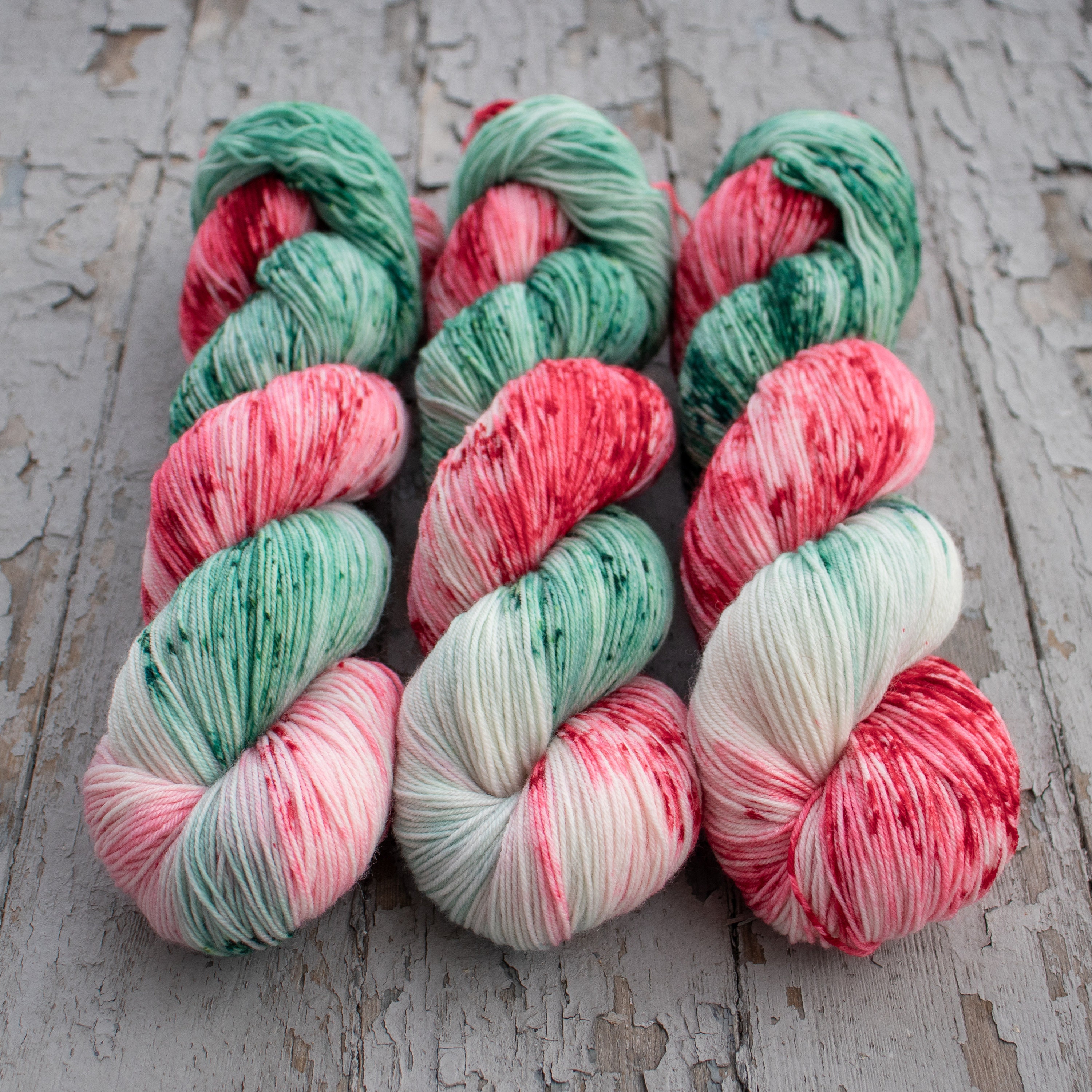 Sock Yarn Christmas Hand Dyed Speckled Superwash Merino - Etsy