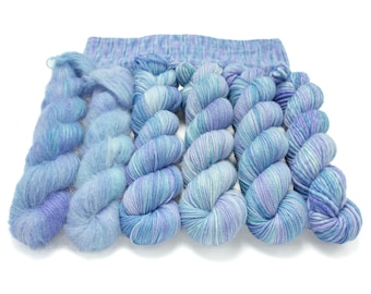 Hydrangea - Choose your base - Sock Yarn, Worsted Yarn, MCN Yarn, Suri Alpaca Yarn, Super Bulky Yarn, Sport, Mohair, Sparkle Sock and DK