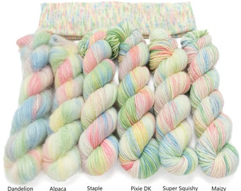 Spring Has Sprung - Multiple Bases - Choose your base - Sock, Worsted, MCN, Alpaca, Super Bulky, Sport, Mohair, Singles, Sparkle Sock