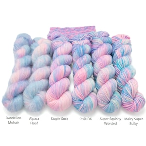 Roller Skates - Choose your base - Sock Yarn, Worsted Yarn, MCN, Suri Alpaca Yarn, Super Bulky, Sport Yarn, Mohair Yarn, Sparkle Sock and DK
