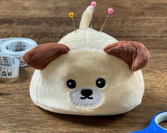 Embroidered Animal Pincushion: Weighted Sewing Tool