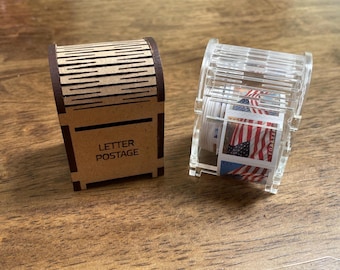 Stamp Roll Dispenser - Wooden or Acrylic