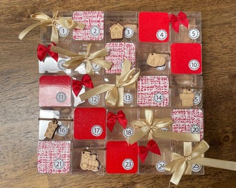 Empty 25 Day Advent Calendar Assembled or DIY