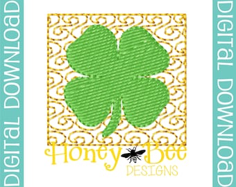 St Patrick's Day Feltie Design, St Patrick's Day Embroidery Design, Shamrock Feltie File
