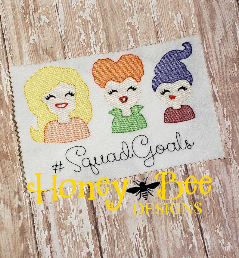 Sanderson sisters embroidery design halloween embroidery  etsy