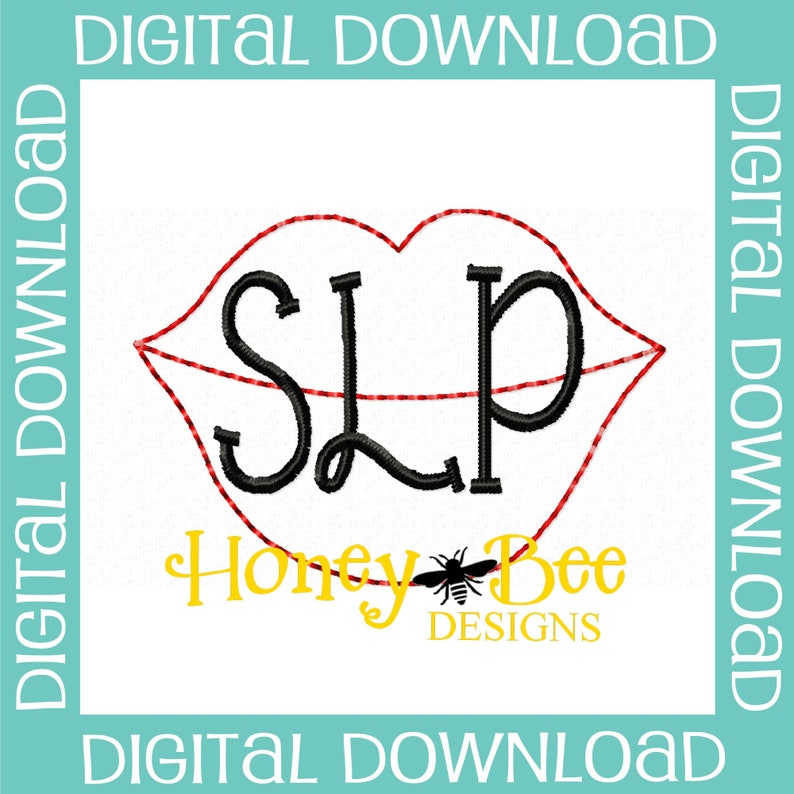 Speech Pathologist Feltie Design SLP Feltie Design Speech Language Pathologist Feltie Embroidery Design Pathologist Feltie Design