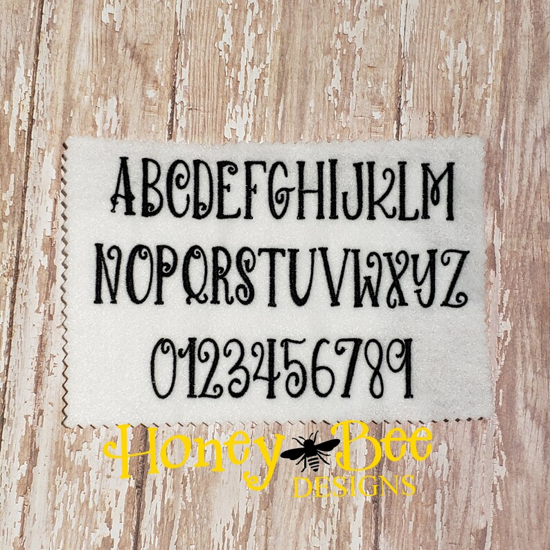 Broomstick Embroidery Fontmachine Embroidery Font. Small Etsy