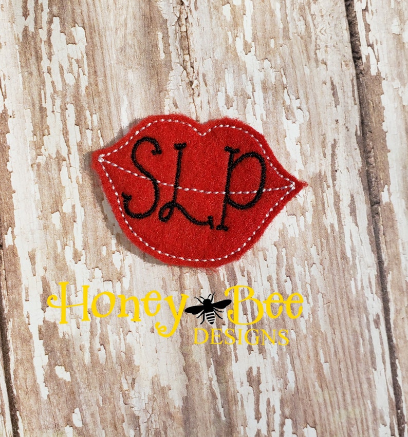 Speech Pathologist Feltie Design SLP Feltie Design Speech Language Pathologist Feltie Embroidery Design Pathologist Feltie Design