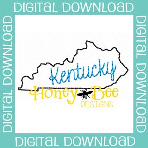 Kentucky Feltie Design, Kentucky Feltie Embroidery Design, State Feltie Design, Kentucky Feltie File