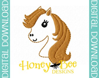 Diseño de fieltro de caballo, diseño de bordado feltie cabeza de caballo, archivo de fieltro de caballo, diseños de fieltro animal, bordado de máquina feltie, feltie de caballo