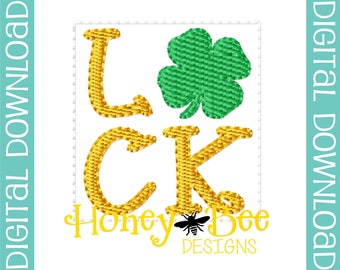 St Patrick's Day Feltie Design, St Patrick's Day Embroidery Design, Luck Feltie File