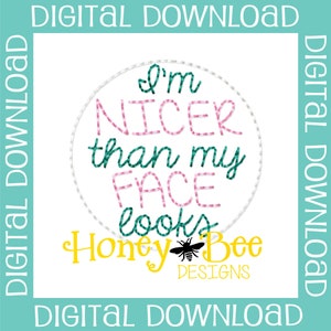 Funny Feltie Design, Funny Feltie File, Feltie File, Feltie Embroidery Design