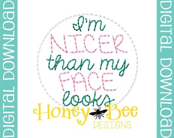 Funny Feltie Design, Funny Feltie File, Feltie File, Feltie Embroidery Design