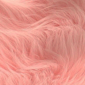 BABY PINK Shaggy Faux Fur, Plush Pile, 36&quot;x30&quot; Photo Prop Basket Filler Costumes Fur Trim Fabric Pillow Backdrop Crafts   –NonnaMiaCC Furs
