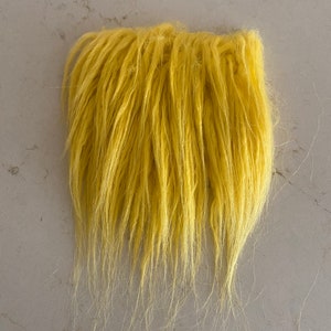 MUSTARD YELLOW Gnome Beard -Pre Cut Gnome Beard - Gnome Fur - Handmade Beard Fur - DIY Gnome Supplies - Craft Furs - Beard Hair