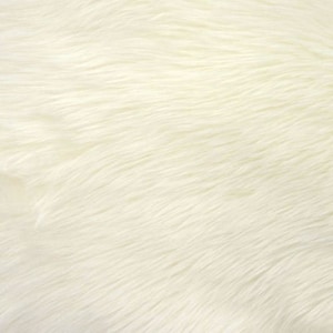 IVORY Shaggy Faux Fur, Plush Pile, 36&quot;x30&quot; Photo Prop Basket Filler Costumes Fur Trim Fabric Pillow Backdrop Craft –NonnaMiaCC Furs
