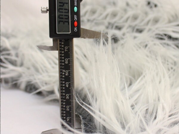 Mongolian FROSTED GRAY Faux Fur 3