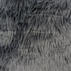GRAY Shaggy Faux Fur, Plush Pile, 18&quot;x30&quot; Photo Prop Basket Filler Costumes Fur Trim Fabric Pillow Backdrop Crafts   –NonnaMiaCC Furs
