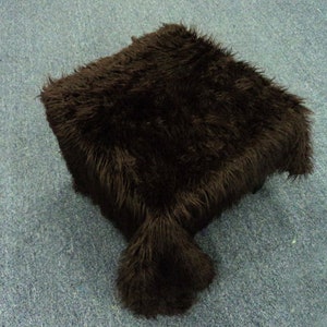 Mongolian DARK BROWN Faux Fur - Craft Supplies, Gnome Beards, 5" x 1-1/2 ft, 3" long pile -Doll & Craft Fur -Gnome Fur Faux Fur Precut