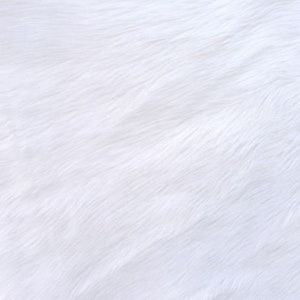 WHITE Shaggy Faux Fur, Plush Pile, 18&quot;x30&quot; Photo Prop Basket Filler Costumes Fur Trim Fabric Pillow Backdrop Craft Supplies –NonnaMiaCC Furs