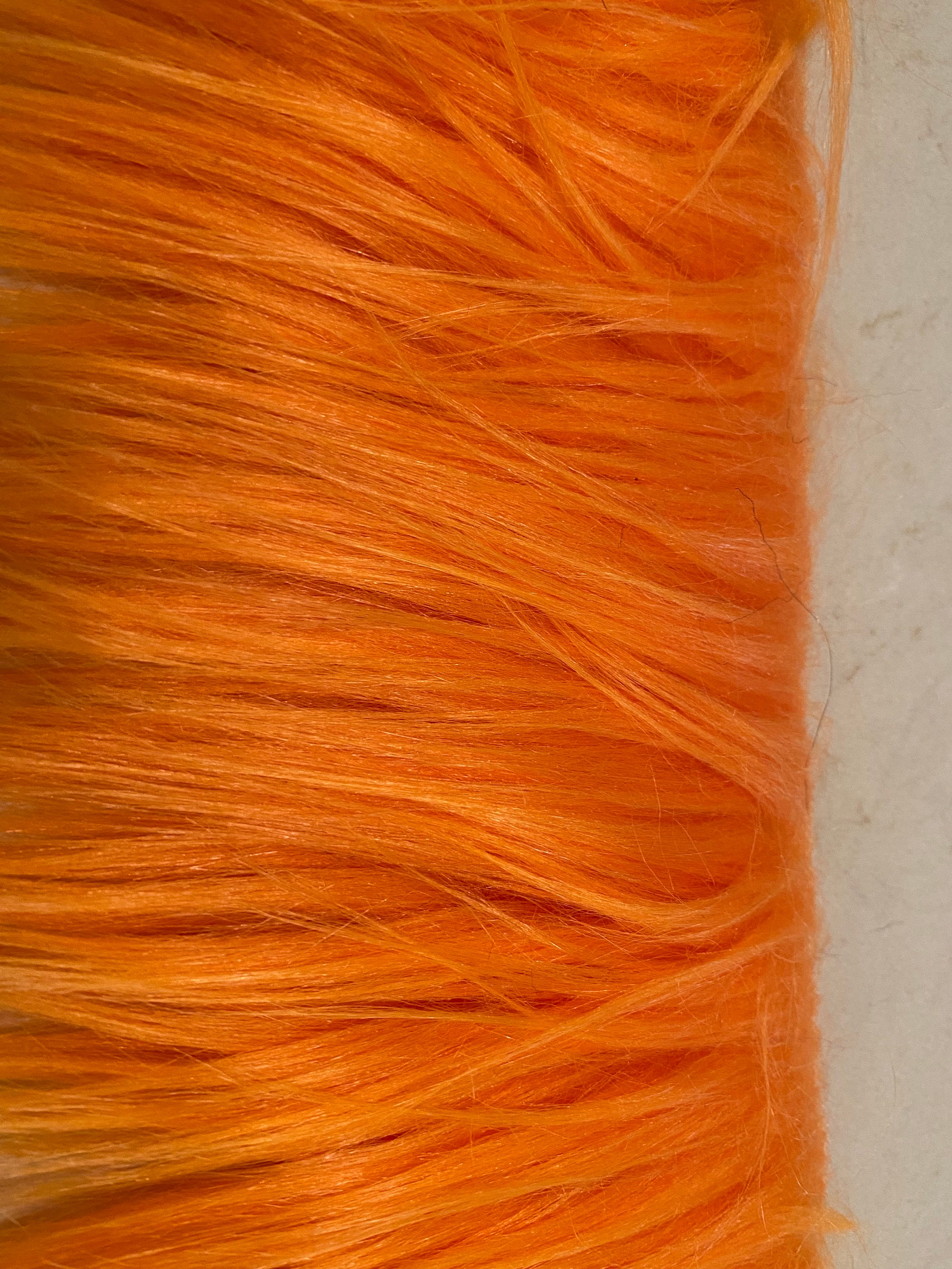 Gnome Beard and Craft Furs, Dark Orange Mongolian Faux Fur 18x30 Faux Fur,  Beard Hair, Irish Leprechaun CRAFT FURS 