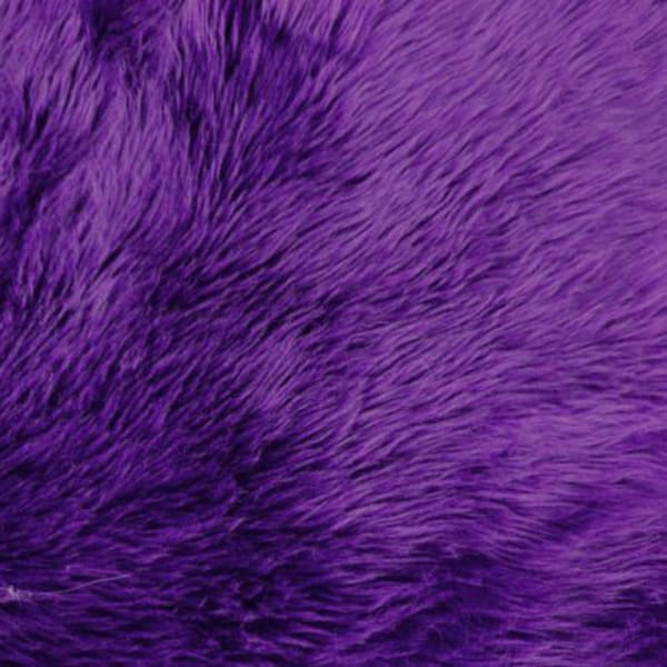 PURPLE Shaggy Faux Fur, Plush Pile, 36"x30" Photo Prop Basket Filler Costumes Fur Trim Fabric Pillow Backdrop Craft –NonnaMiaCC Furs