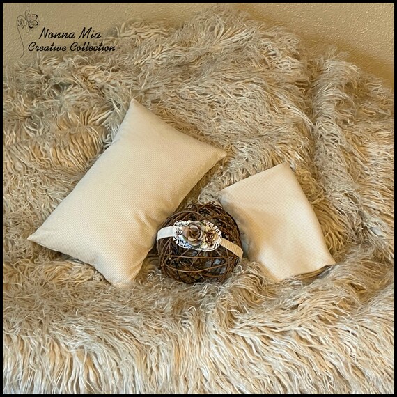 flokati faux fur pillow