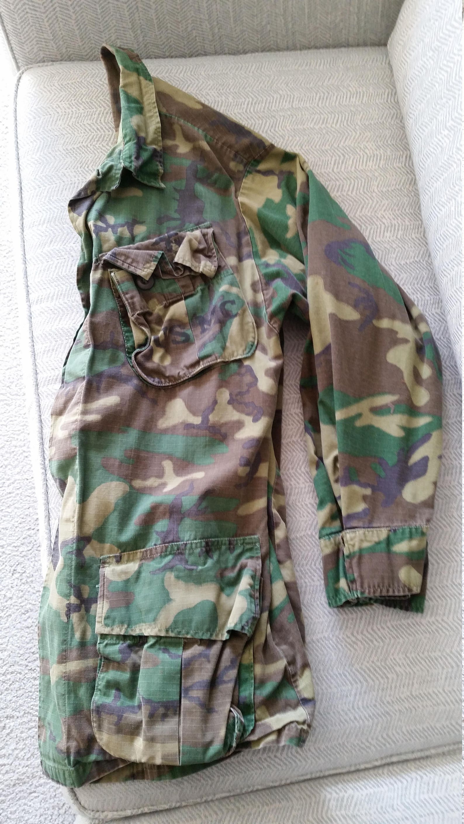 1970s USMC Men's Wind Resistant Camouflage Coat. Class 2 | Etsy