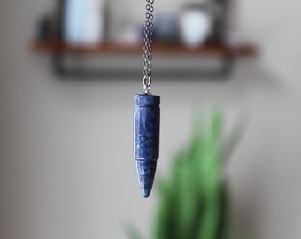 Lapis Lazuli Necklace, Lapis Lazuli Jewelry, Lapis Lazuli Pendant, Crystal Necklace Crystal Jewelry, Crystal Point Lapis Necklace Blue Stone