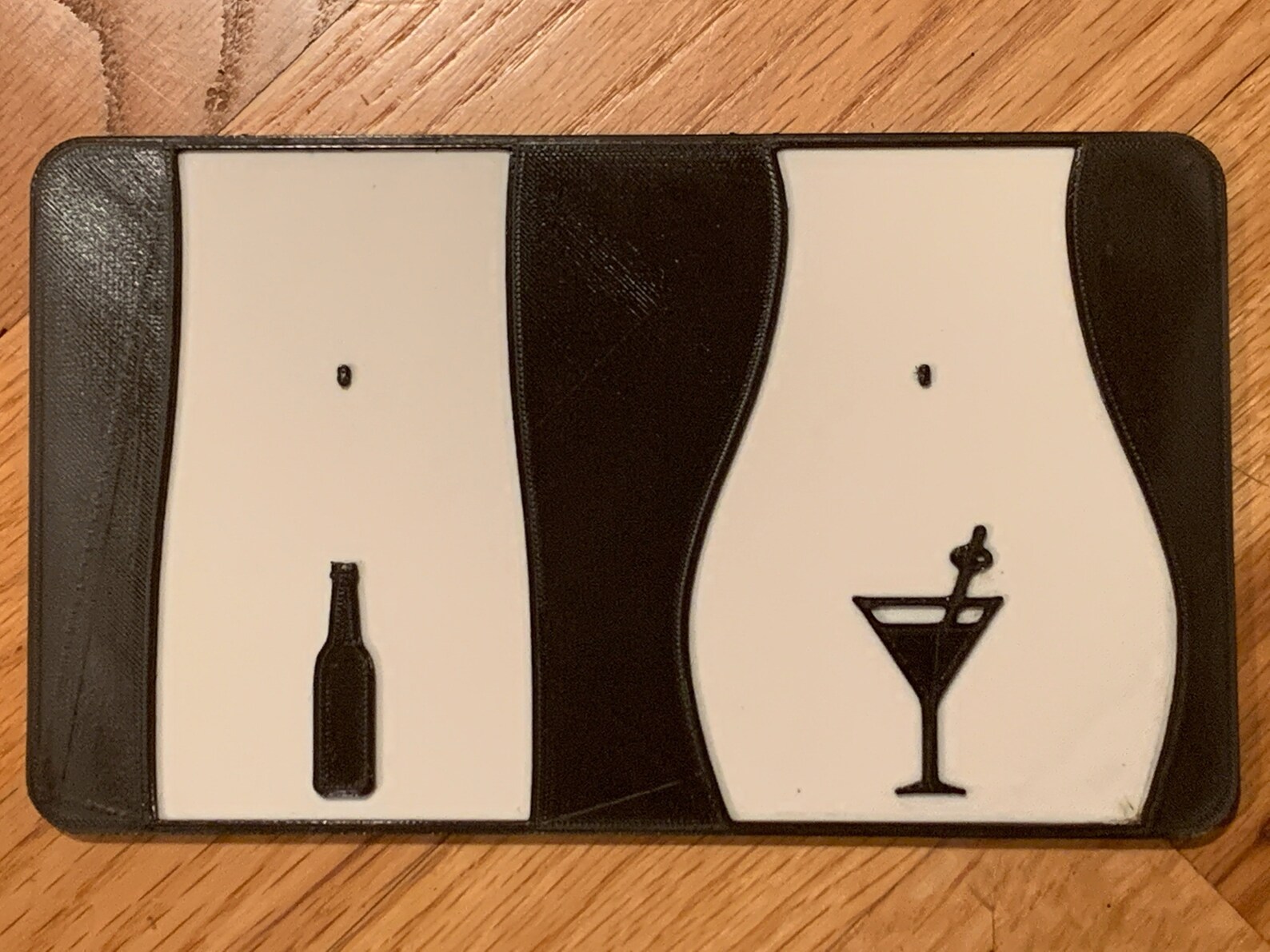 Bar Restroom Sign Unisex Restroom Sign Risqué Tavern Etsy