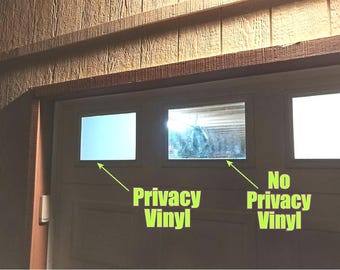 Privacy Window Vinyl Sheets for garage and home windows. Custom Sizes and quantities available to fit any windows in your house